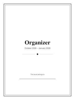 The Organizer cover