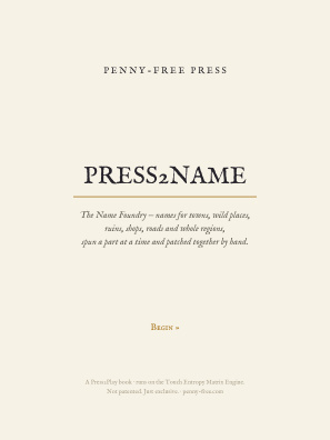 Press2Name — The Name Foundry cover